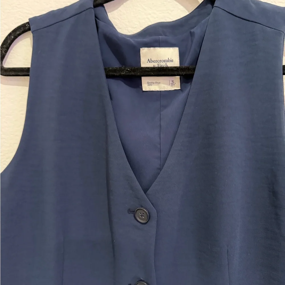 Abercrombie Mara dress vneck - navy - Picture 2 of 3